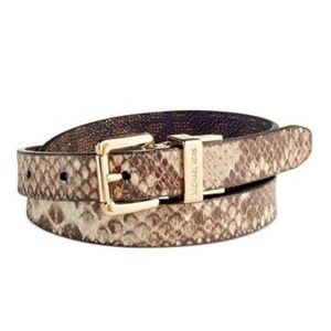 Michael Kors Python Embossed Signature Reversible Belt